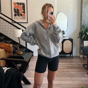 TNA Aritzia Sweat Fleece Zip Hoodie